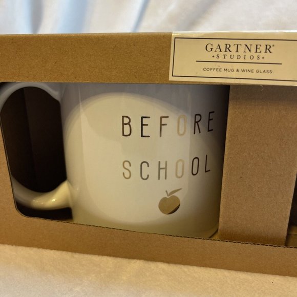Teacher Gift Before School Coffee Mug Cup After School Wine Glass - Picture 3 of 9